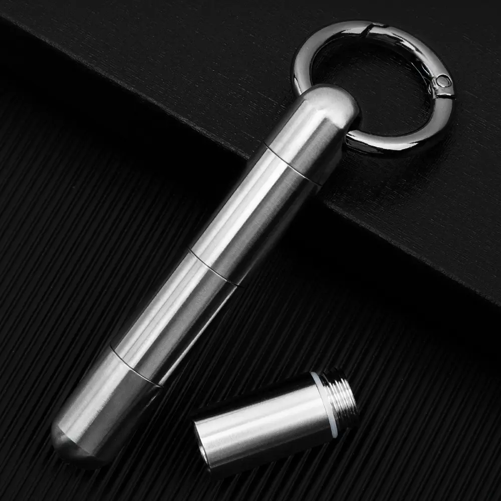 S/M/L Titanium Alloy Multilayer Seal Bottle Waterproof Outdoor EDC Tool Pill Bottles