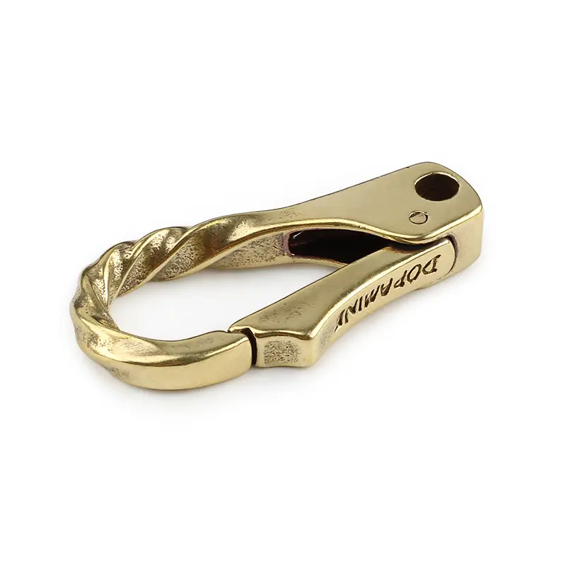 1PCS Water Ripple Brass Buckle Camping Sport DIY Hang Buckle Outdoor EDC Small Tool