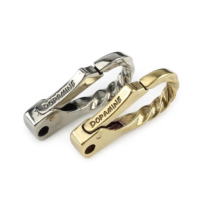 1PCS Water Ripple Brass Buckle Camping Sport DIY Hang Buckle Outdoor EDC Small Tool