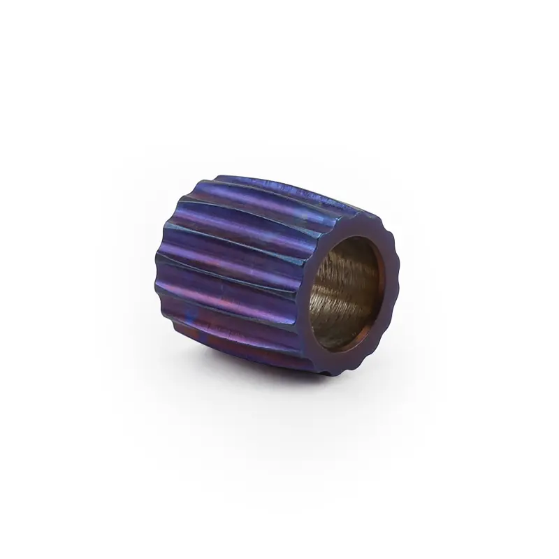 Titanium Alloy Beads Paracord Umbrella Rope Cord Outdoor Cylindrical Bead