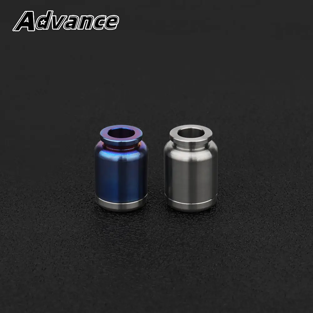 TC4 Titanium Alloy Bottle Shape Paracord Bead Necklace Bracelet Keyring Umbrella Rope Tail Bead Zip Head Accessory