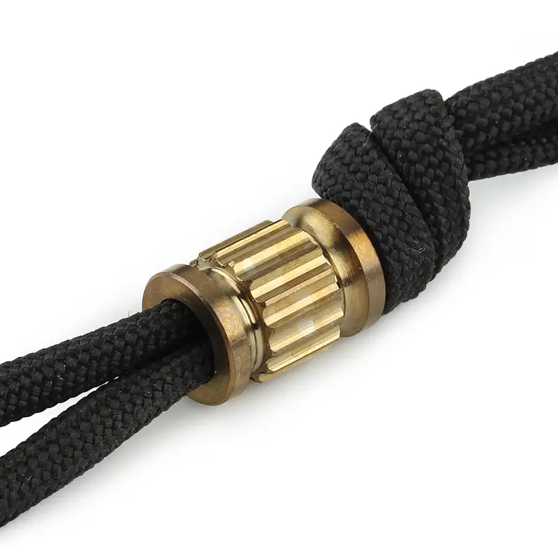 Vase Shape Titanium Alloy Knife Beads Paracord Umbrella Rope Cord DIY EDC Outdoor Pendant