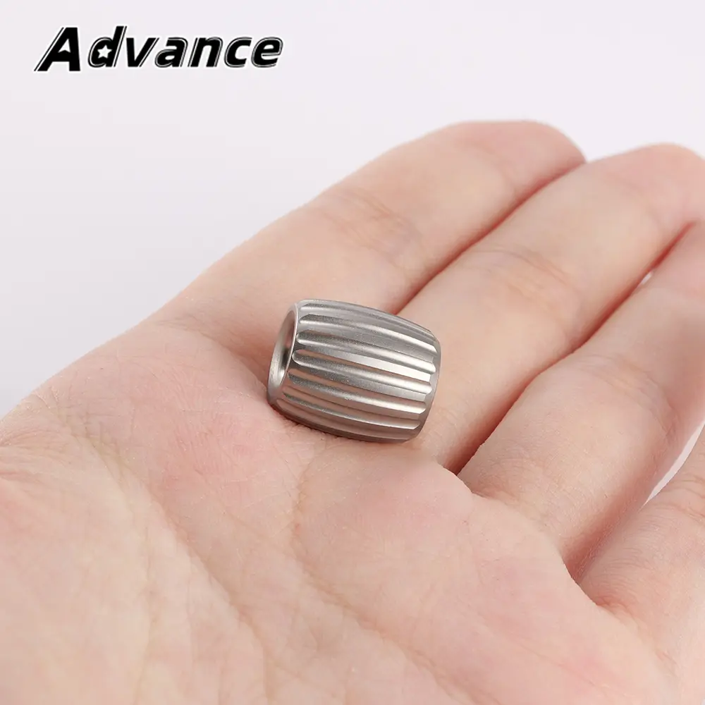 Titanium Alloy Pumpkin Paracord Accessory Multihole Knife Beads EDC DIY Paracord Beads