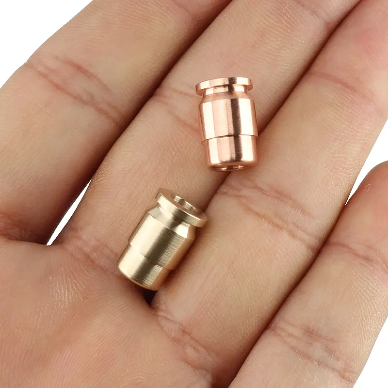 Brass/Red Copper Shape Knife Beads Umbrella Rope Bead Outdoor Paracord Accessory