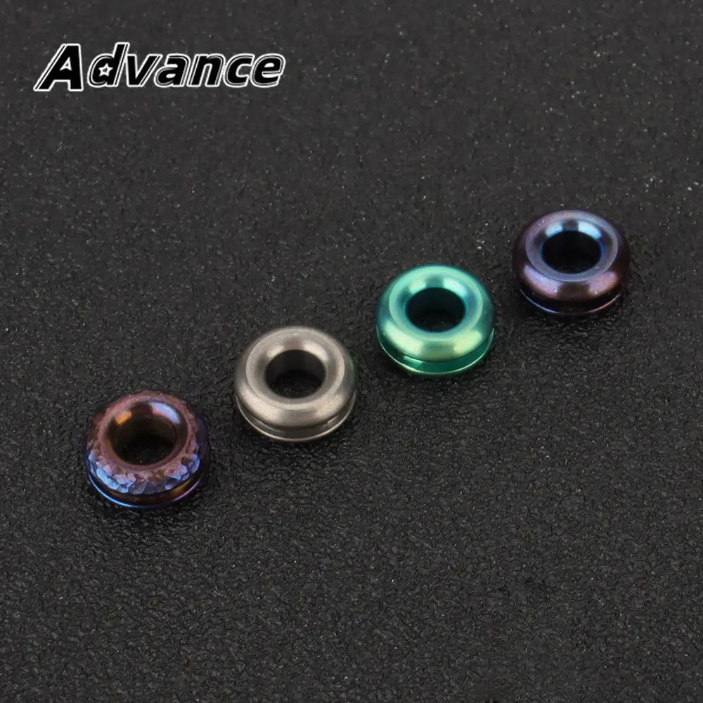 Mini DIY Titanium Alloy Small Bead Bracelet Paracord Rope Bead Key Chain Ring Pendant