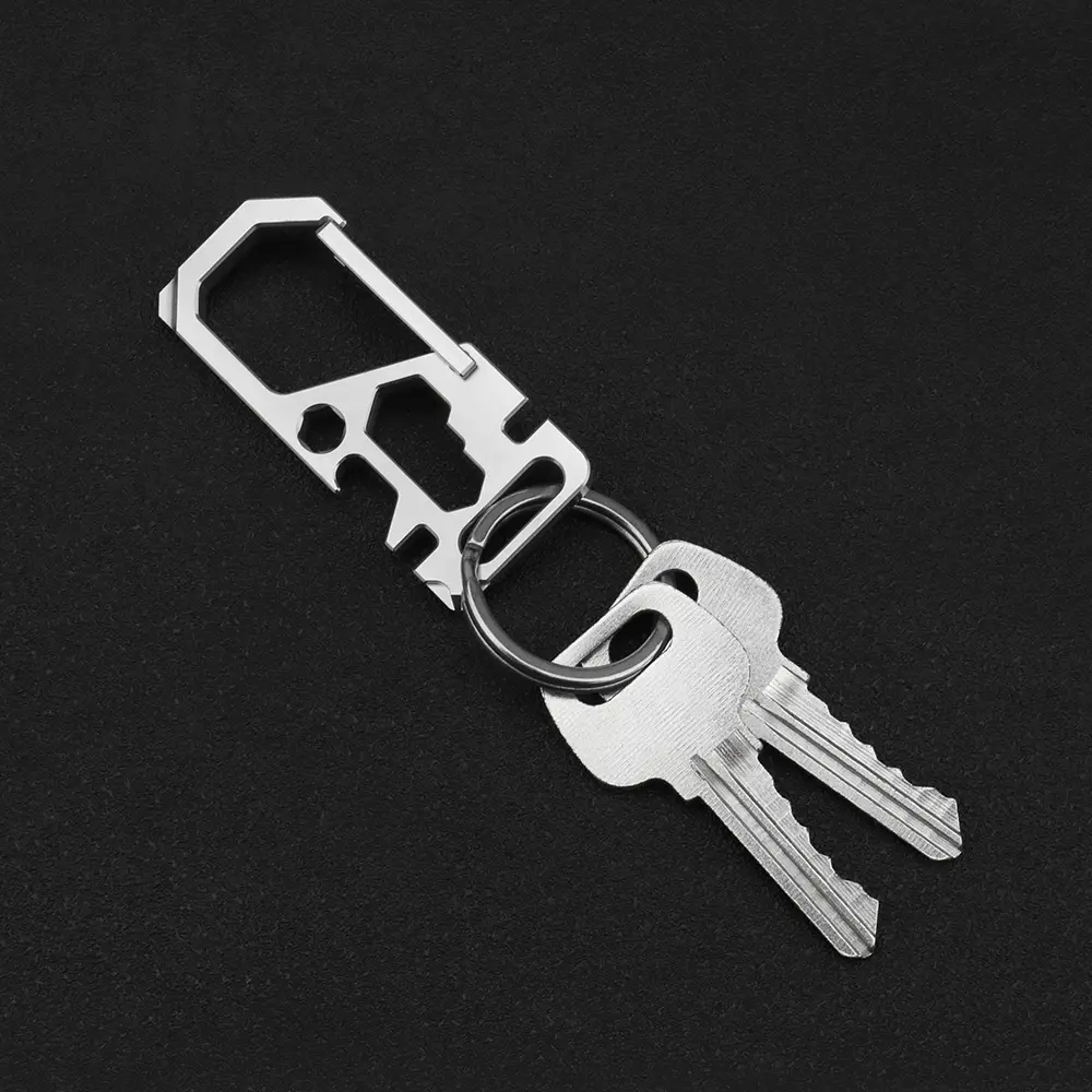 Multi-tool Quick Release Titanium Alloy Buckle Keychain Belt Buckle Outdoor Tool EDC Wrench Screwdriver Bottle Opener