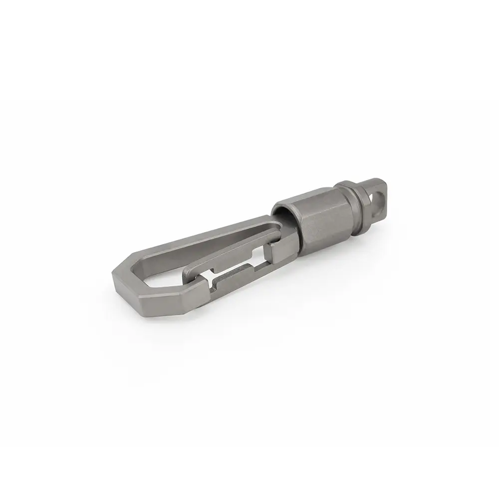 Titanium Alloy Key Ring Rotate Quick Release Type Belt Buckle Outdoor Tool EDC