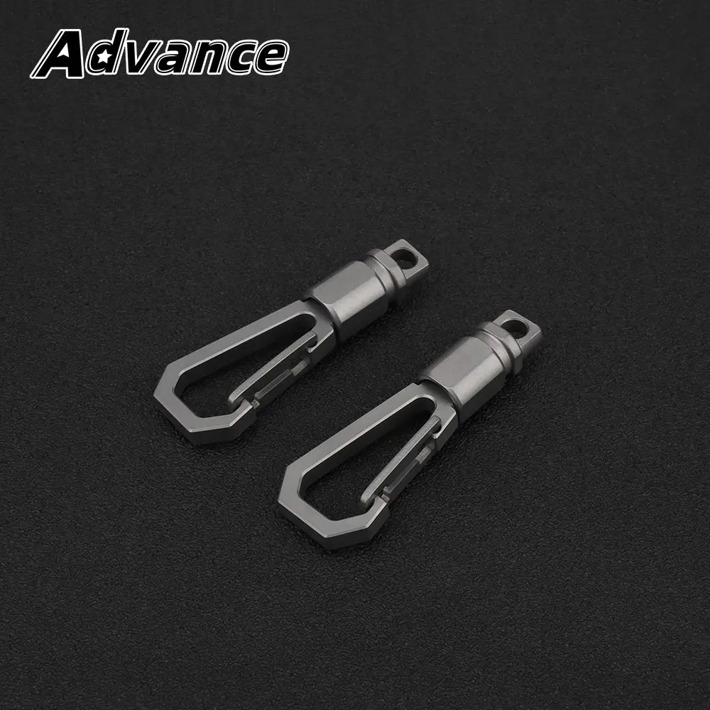 Titanium Alloy Key Ring Rotate Quick Release Type Belt Buckle Outdoor Tool EDC