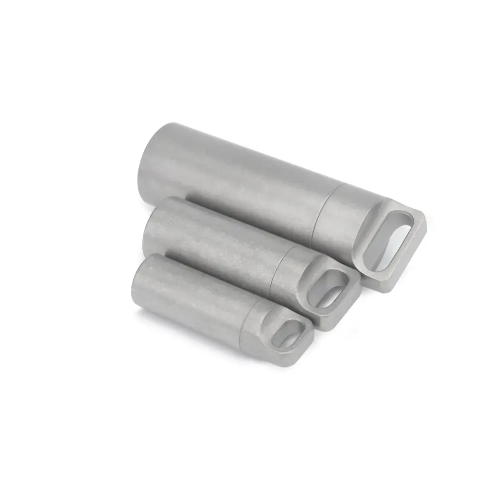 Gray Titanium Alloy Seals Waterproof Bottles Canister Bottle Outdoor Camping EDC Tool Titanium Seal Bottle
