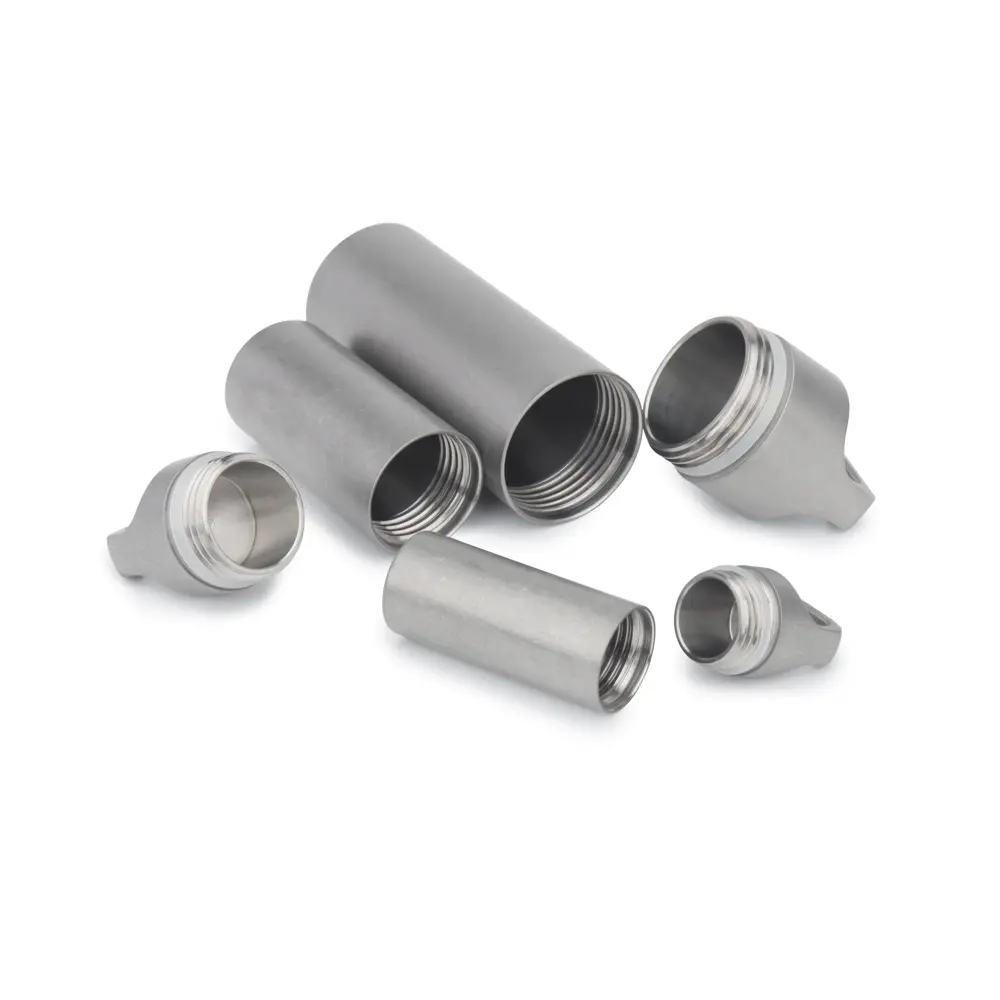 Gray Titanium Alloy Seals Waterproof Bottles Canister Bottle Outdoor Camping EDC Tool Titanium Seal Bottle