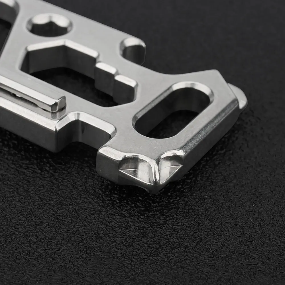 Titanium Alloy Buckle Outdoor EDC Small Tool Keychain Titanium Buckles Screwdriver Wrench