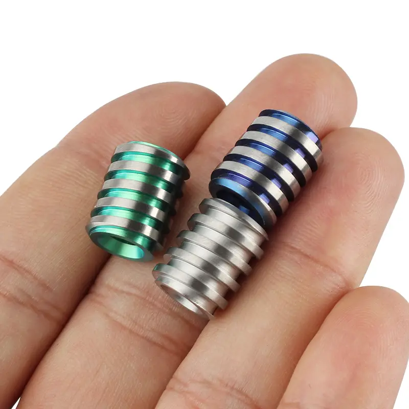 1pc Beads Green Paracord Bead Umbrella Rope EDC DIY Pendant