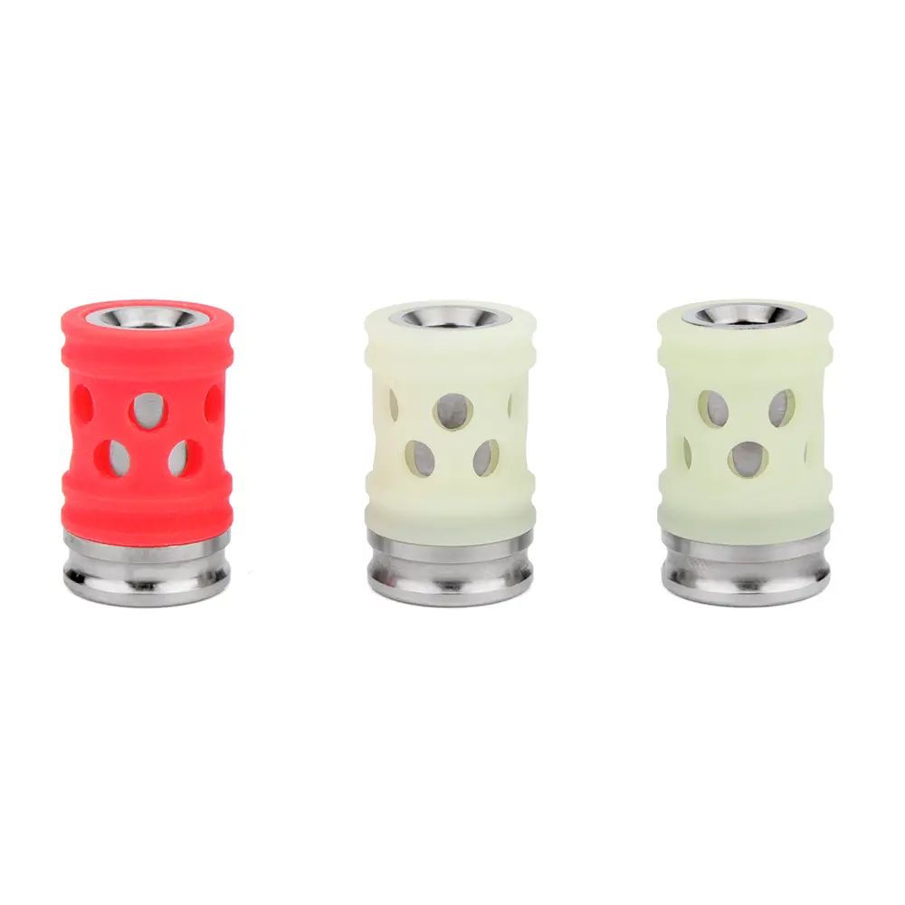 Luminous Titanium Pendant DIY Bead Titanium Alloy Paracord Bead Keyring Zipper Accessory