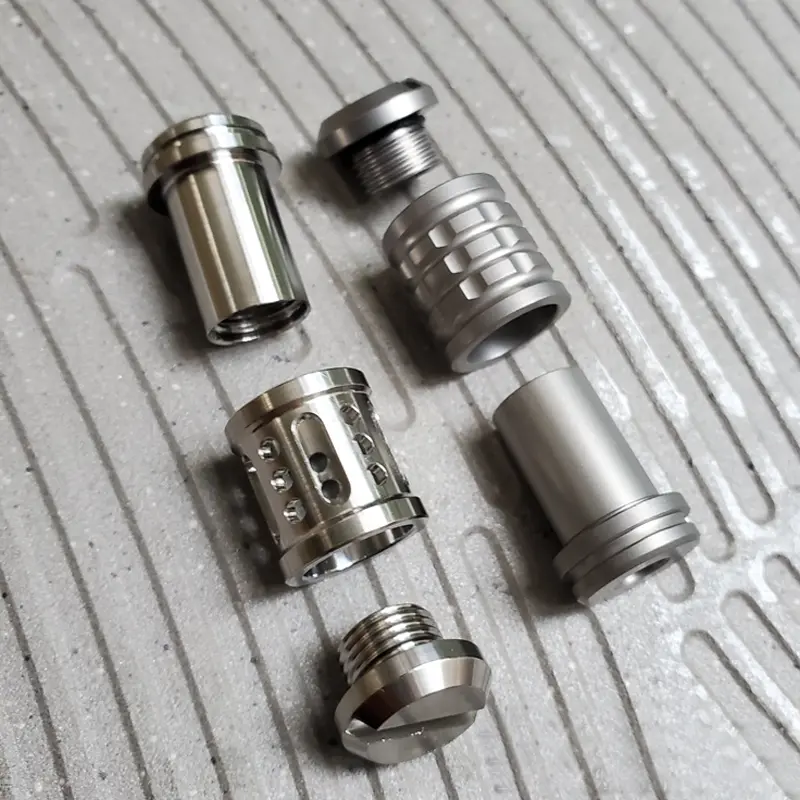Detachable Titanium Alloy Big Paracord Accessory Screw Thread Knife Beads EDC DIY Paracord Beads