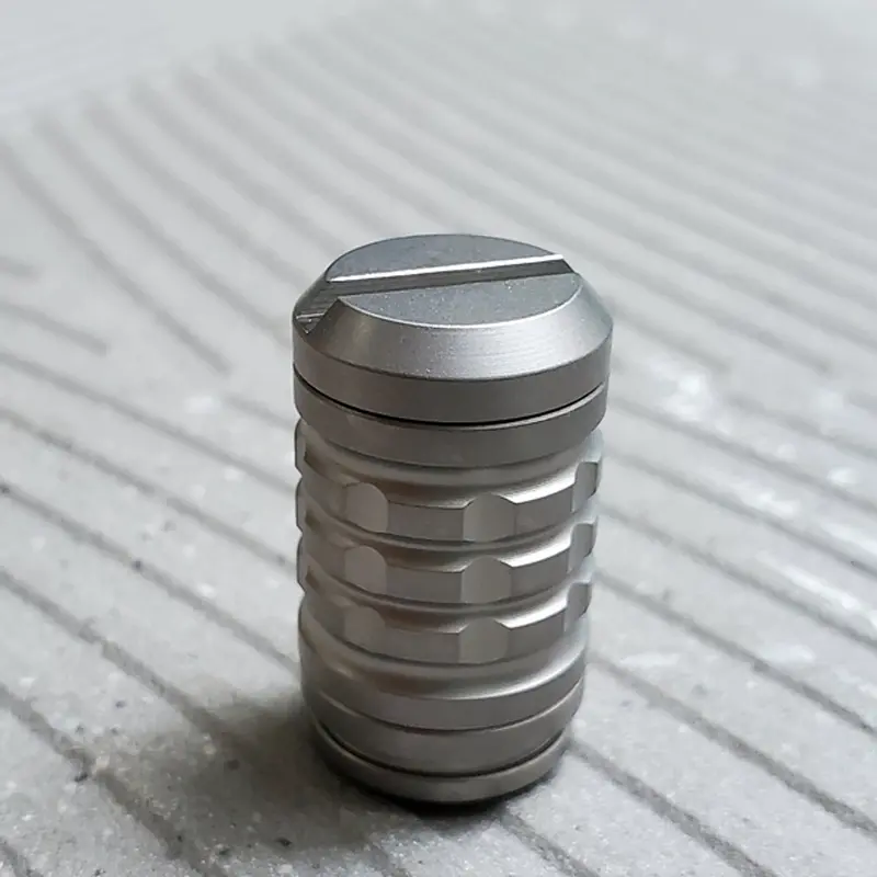 Detachable Titanium Alloy Big Paracord Accessory Screw Thread Knife Beads EDC DIY Paracord Beads