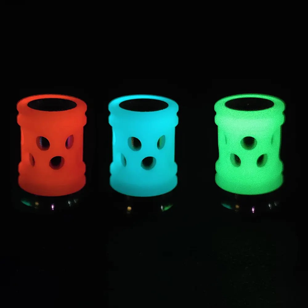 Luminous Titanium Pendant DIY Bead Titanium Alloy Paracord Bead Keyring Zipper Accessory