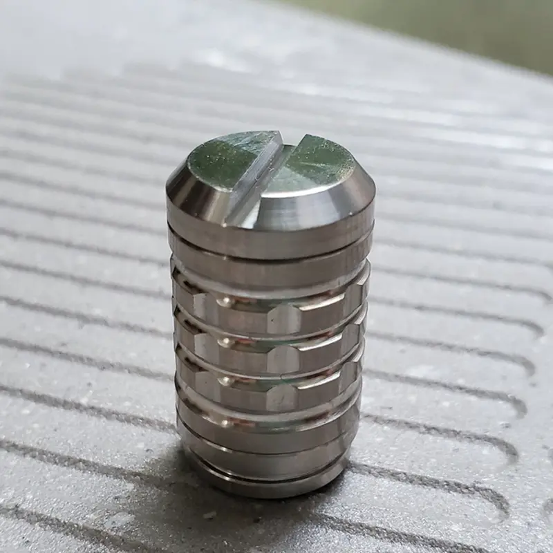 Detachable Titanium Alloy Big Paracord Accessory Screw Thread Knife Beads EDC DIY Paracord Beads