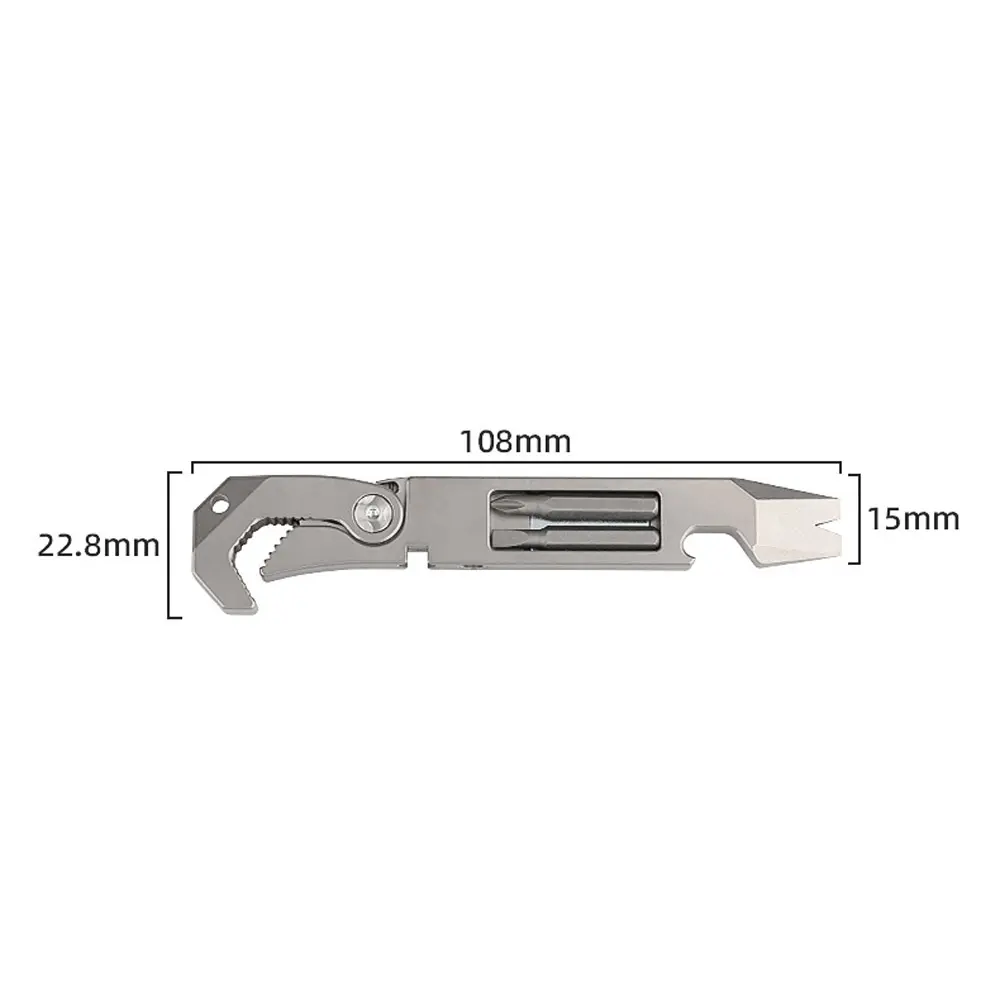 Wrench Screwdriver Multifunctional Tool Titanium Alloy Wine EDC Outdoor Tool