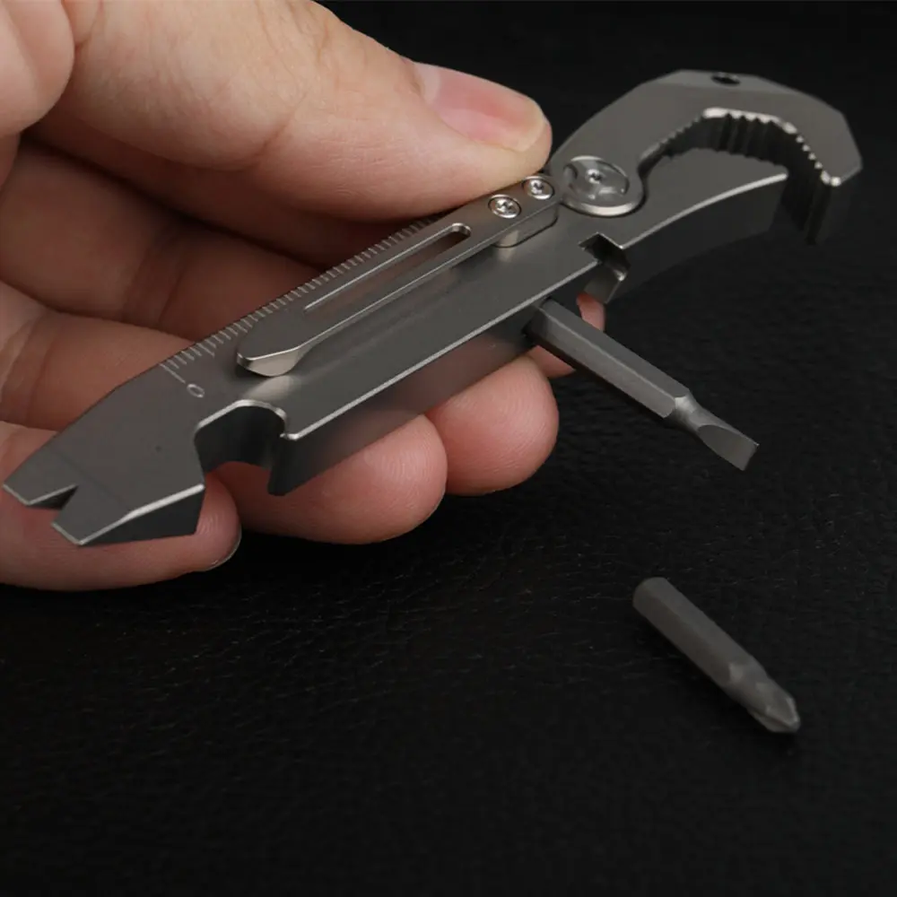 Wrench Screwdriver Multifunctional Tool Titanium Alloy Wine EDC Outdoor Tool