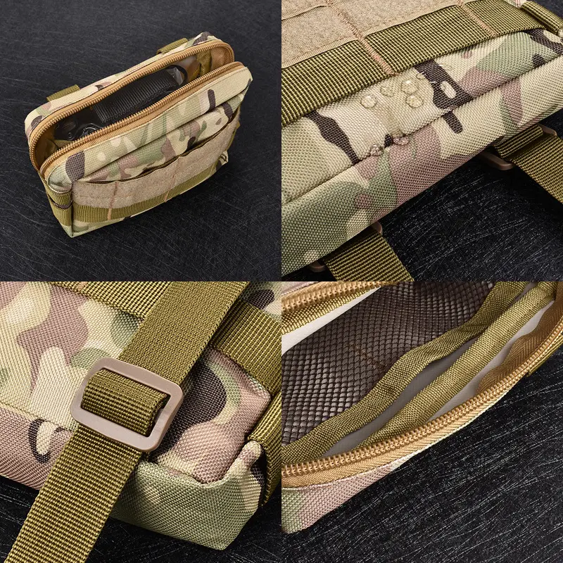 Mini Tactical Modular Molle Pouch Waist Bag Camo Casual Waist Belt Pack Utility Tools Mobile Phone Case