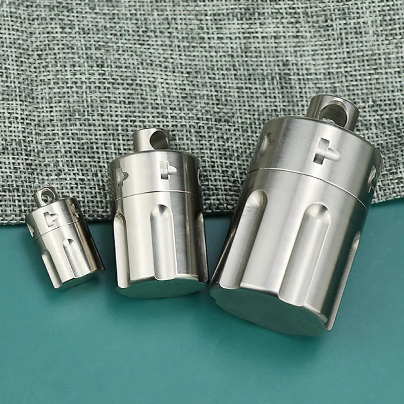 XS/S/M/L Titanium Alloy Seal Bottle Small Waterproof Big Bottles Of Titanium Outdoor Tool