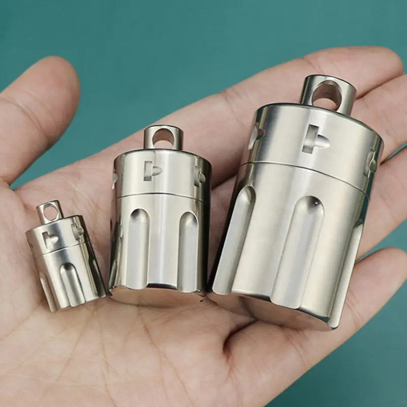 XS/S/M/L Titanium Alloy Seal Bottle Small Waterproof Big Bottles Of Titanium Outdoor Tool