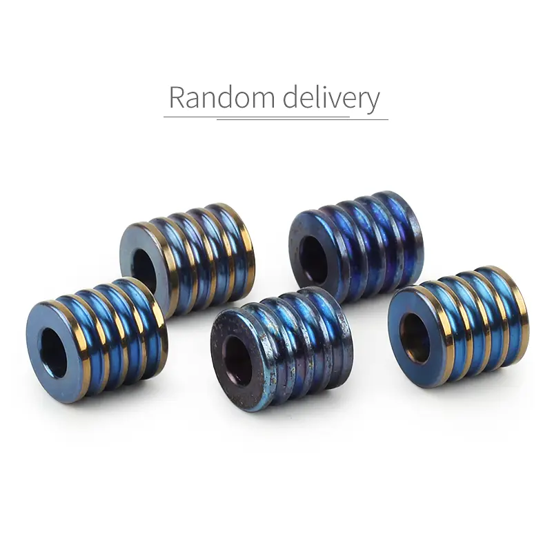 5pcs Titanium Alloy Knife Beads Paracord Umbrella Rope Outdoor EDC Lanyard Gadgets Pendant