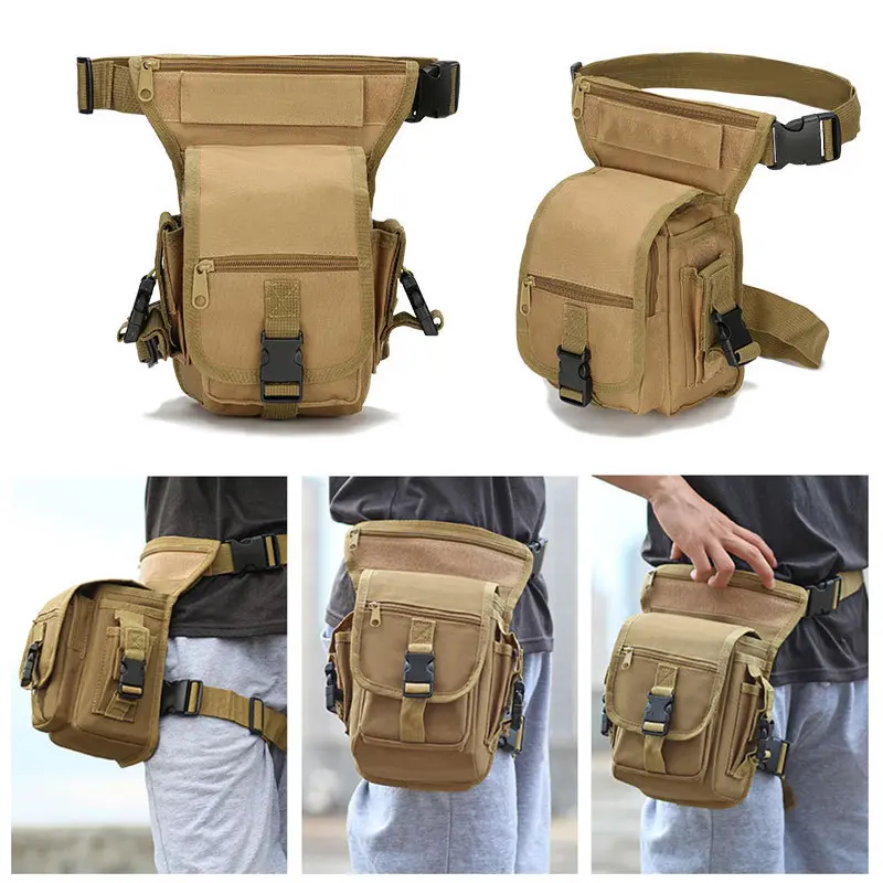 Tactical Drop Leg Bag Adjustable Outdoor Sport Accessories Belt Bag Army Hunting Waist Packs Molle Leg Pouch Hiking Cycling Bag