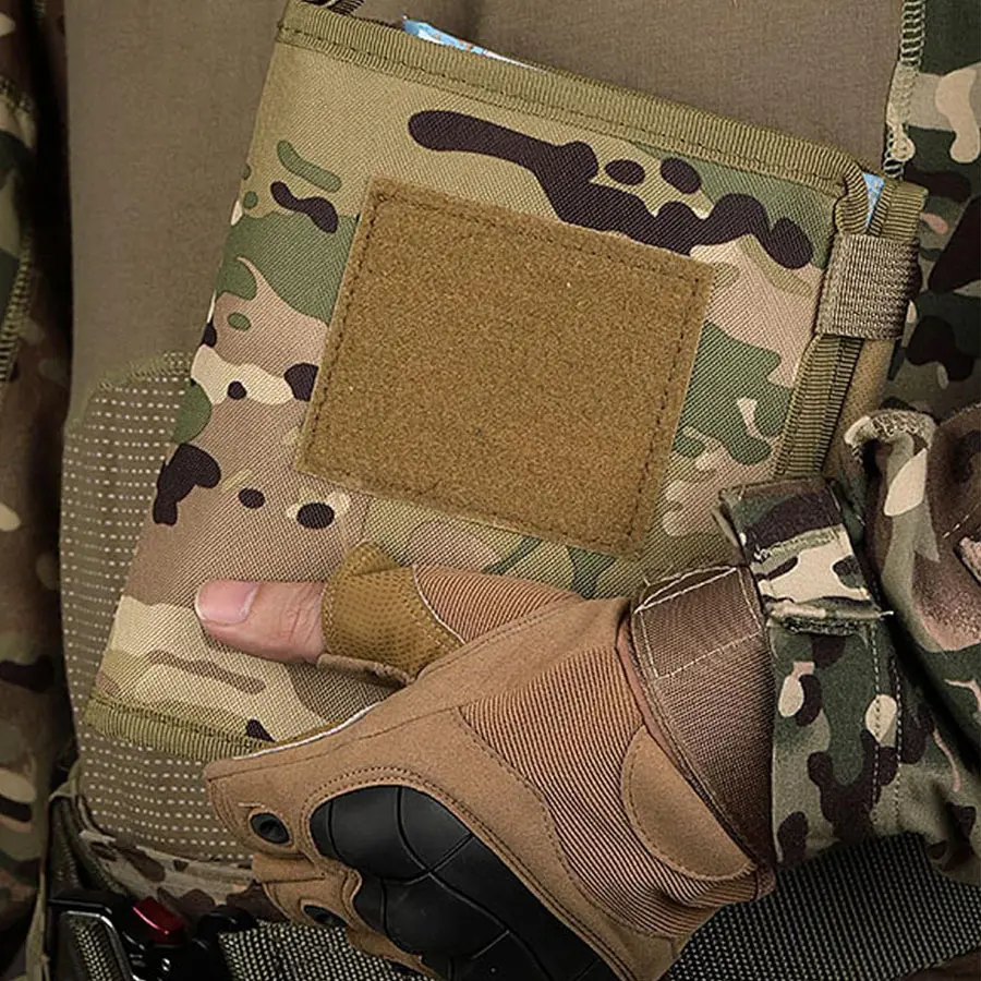 Tactical Map Storage Bag Foldable Sundries Pouch EDC Utility Tool Pocket Pouch LOOP Outdoor Hiking Camping Hunting Accessories