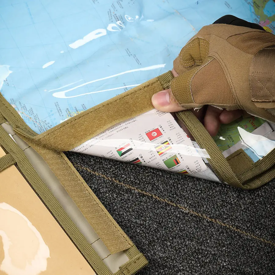 Tactical Map Storage Bag Foldable Sundries Pouch EDC Utility Tool Pocket Pouch LOOP Outdoor Hiking Camping Hunting Accessories