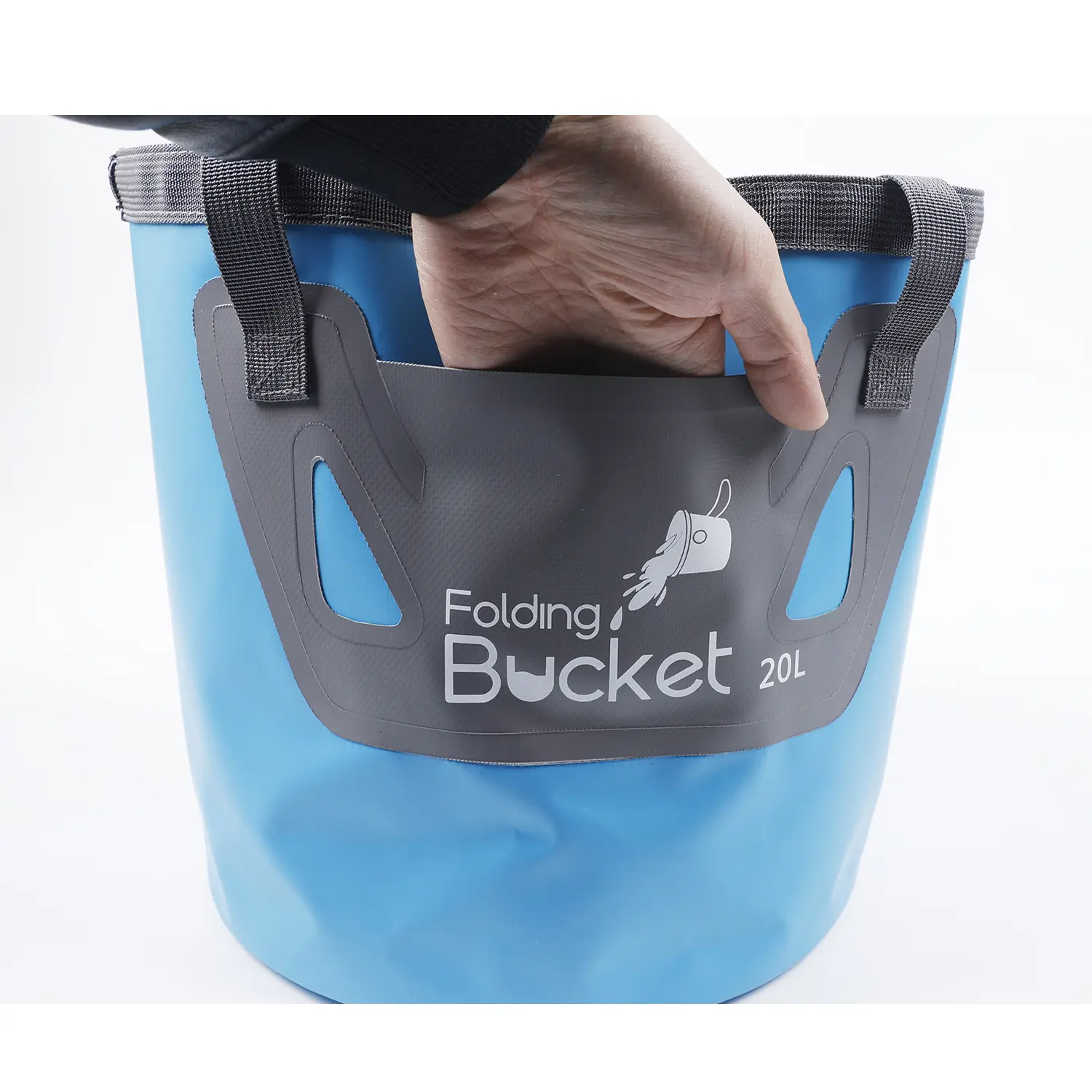 Collapsible Bucket 20L Container Folding Water Bucket Portable Wash Basin Fishing Bucket for Outdoor Camping Car Washing