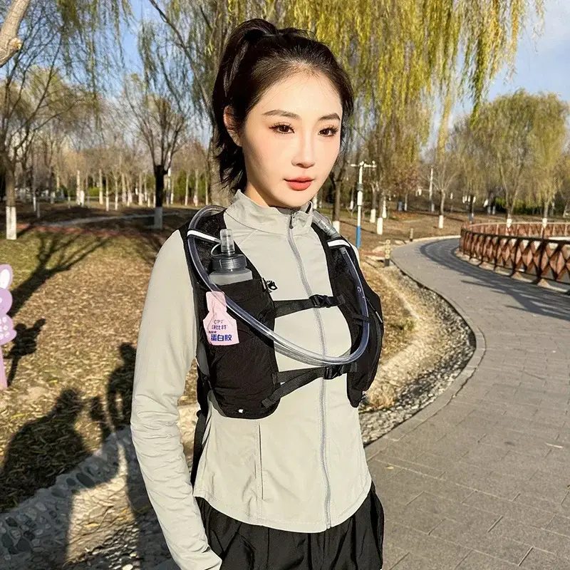 Running Hydrating Vest Backpack Cycling Hydrating Backpack Hiking Marathon Hydrating Option 1.5L Water Bag 500ml Water Bottle