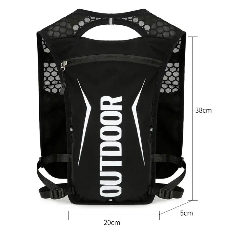 Running Hydrating Vest Backpack Cycling Hydrating Backpack Hiking Marathon Hydrating Option 1.5L Water Bag 500ml Water Bottle