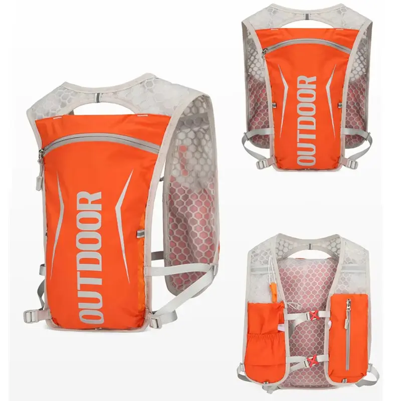 Running Hydrating Vest Backpack Cycling Hydrating Backpack Hiking Marathon Hydrating Option 1.5L Water Bag 500ml Water Bottle
