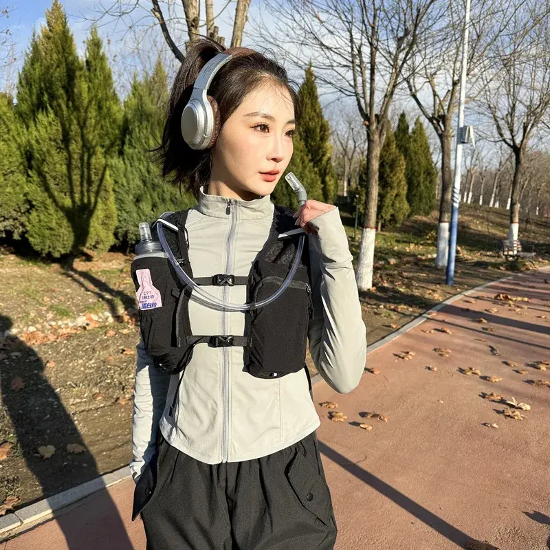 Running Hydrating Vest Backpack 5L Cycling Hydrating Backpack Hiking Marathon Hydrating With 1.5L Water Bag 500ml Water Bottle