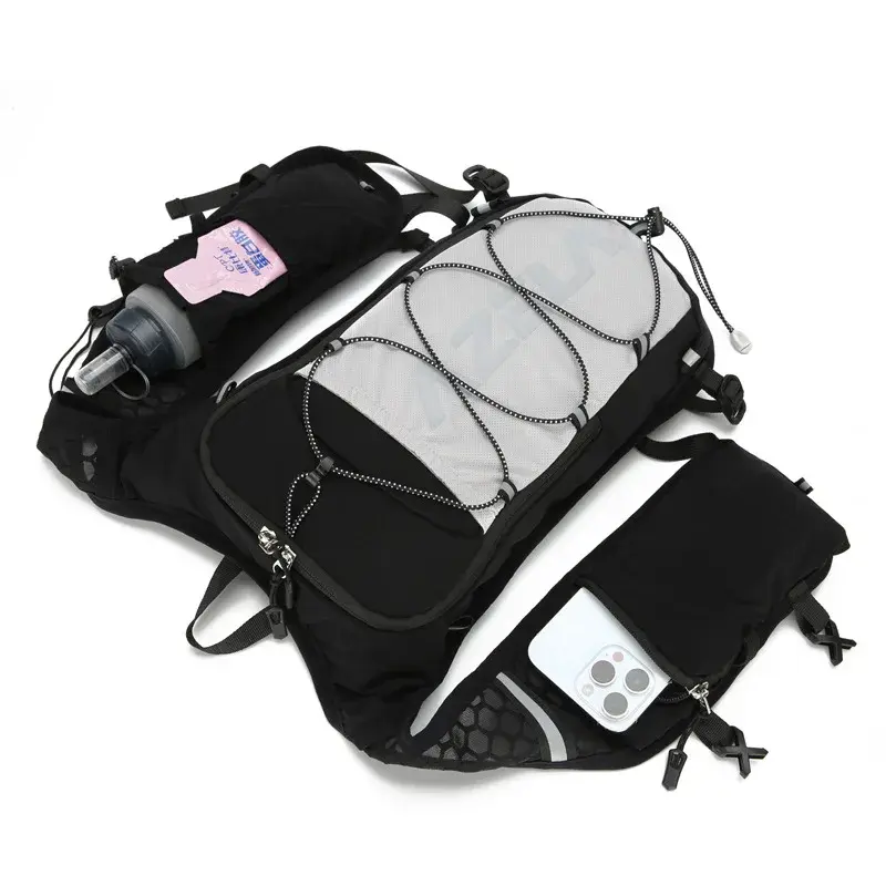 Running Hydrating Vest Backpack 5L Cycling Hydrating Backpack Hiking Marathon Hydrating With 1.5L Water Bag 500ml Water Bottle