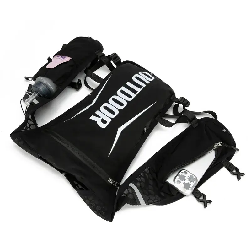 Outdoor Running Backpack Lightweight Water Bag Hydration Jogging Vest Marathon Vest Bag Off-road Hiking Cycling Backpack 1.5L