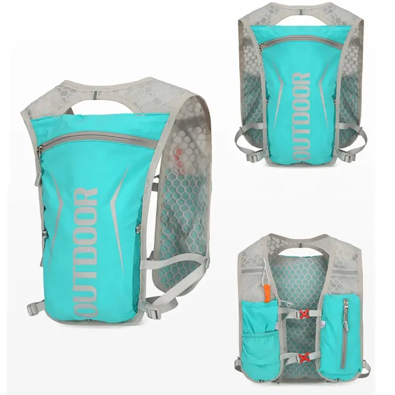 Outdoor Running Backpack Lightweight Water Bag Hydration Jogging Vest Marathon Vest Bag Off-road Hiking Cycling Backpack 1.5L