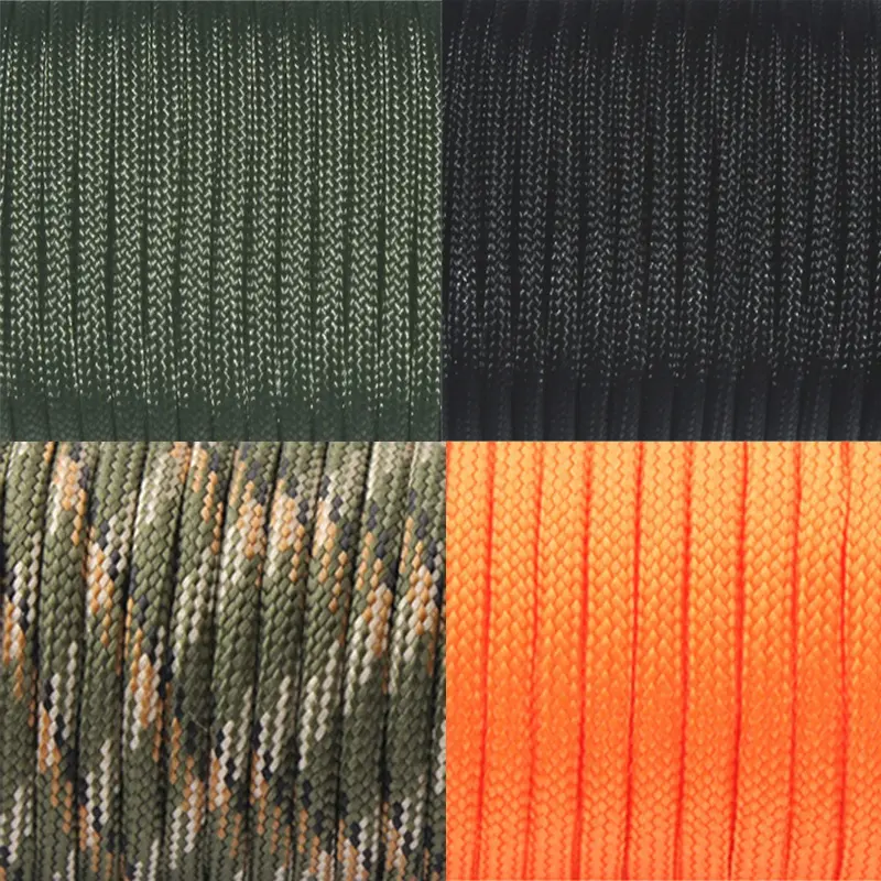 550 Military Paracord 7 Strand 4mm Parachute Rope Outdoor Camping Accessories Survival Equipment DIY Bracelet Tent Lanyard Cord