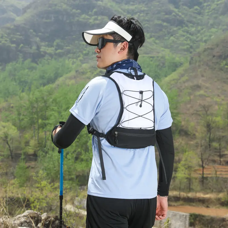 Ultralight Running Backpack Hydrating Vest Running Trail Hydration Pack Marathon Running Bike Backpack Bag 500ml 1.5L Soft Flask