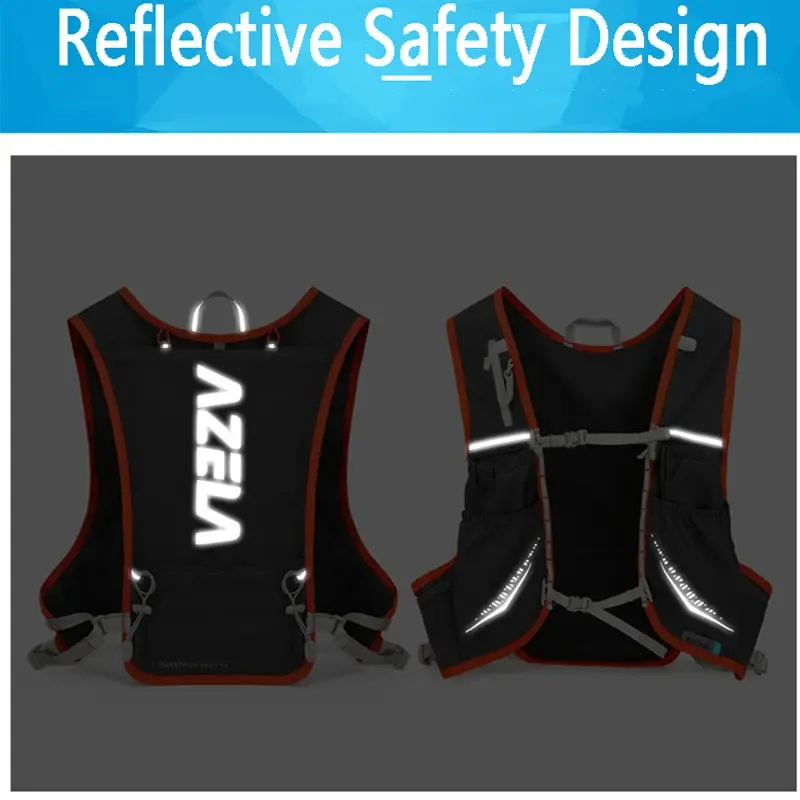 Outdoor Running Ultralight 5L Backpack Running Hydration Vest Cycling Backpack Marathon Can Be Used With 1.5L 500ML Water Bag