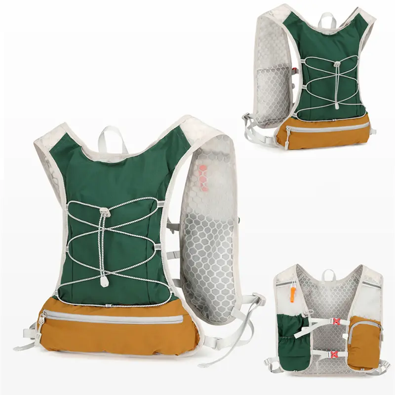 Ultralight Running Backpack Hydrating Vest Running Trail Hydration Pack Marathon Running Bike Backpack Bag 500ml 1.5L Soft Flask