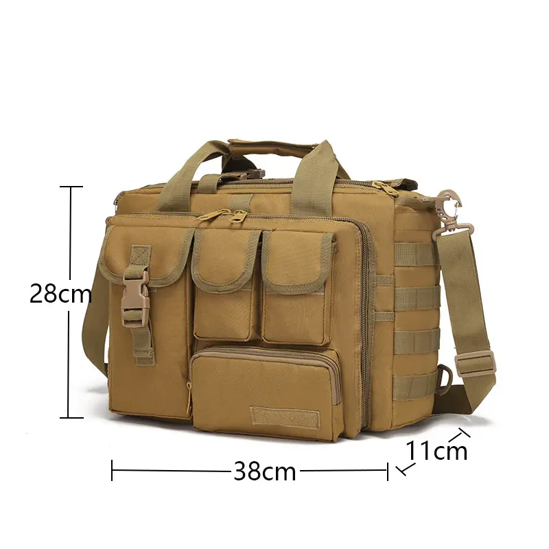 Large Tactical Shoulder Bag Pistol Gun Molle Hunting Accessories 800D Outdoor Shooting EDC Tools Bag Camping Travel Handbag