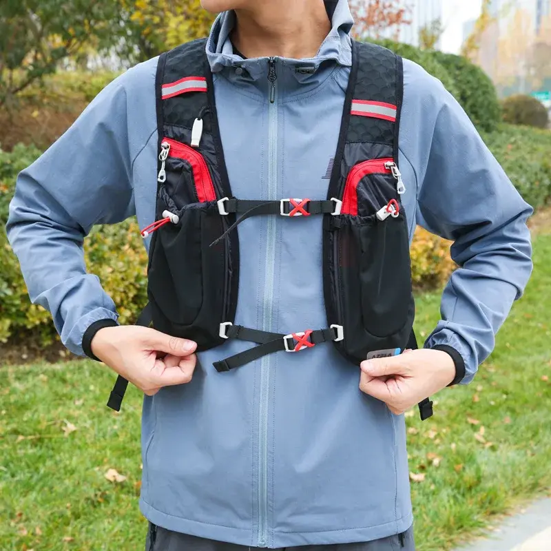 Outdoor Trail Running 5L Ultralight Backpack Hydration Jogging Vest Men Breathable Marathon Bicycle Bag Water Bottle 1.5L 500ML