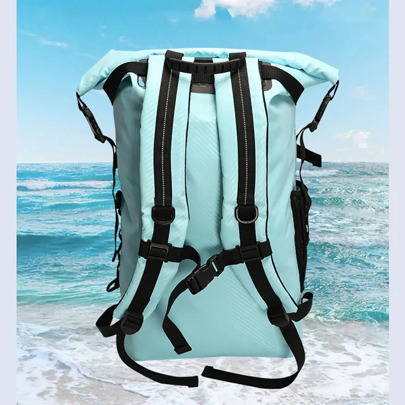 30L Large Capacity River Tracing Bags Carbon Fabric Waterproof Backpacks Diving Equipment Fins Bag Dry Wet Swimming Storage Bag