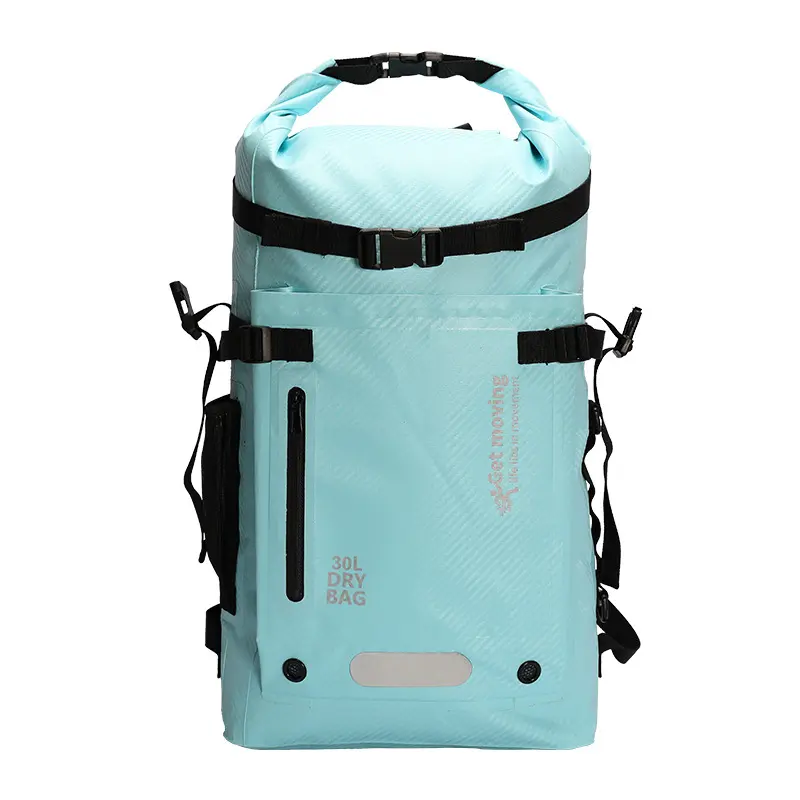 30L Large Capacity River Tracing Bags Carbon Fabric Waterproof Backpacks Diving Equipment Fins Bag Dry Wet Swimming Storage Bag