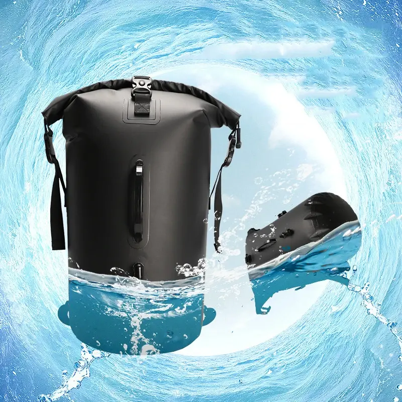 20L Waterproof Swimming Bag Backpack Inflatable Snorkeling Rafting Drifting Diving Dry Bag Floating Sack Dry Wet Seperation Bag
