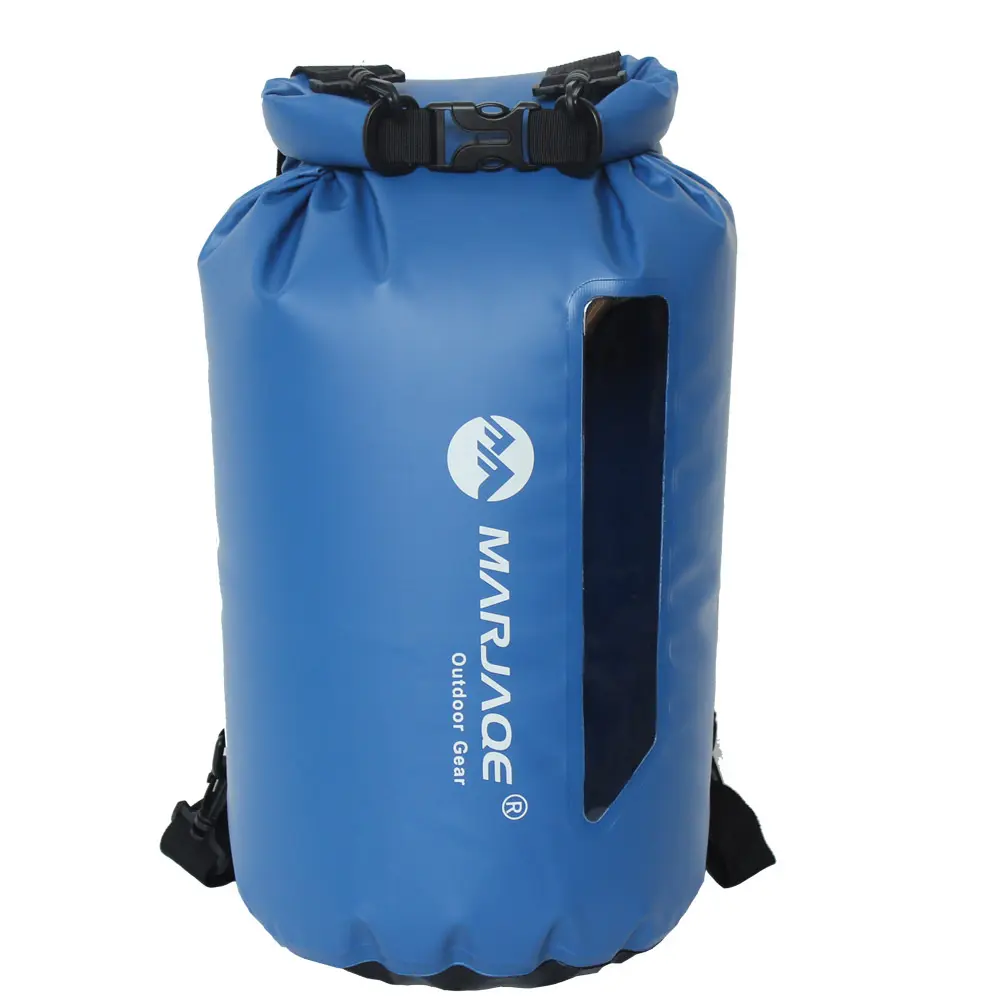 20L Waterproof Dry Bags With Visible Window Floating Outdoor Dry Sack Backpack For Kayaking Boating Swimming Outdoor Sports Bag
