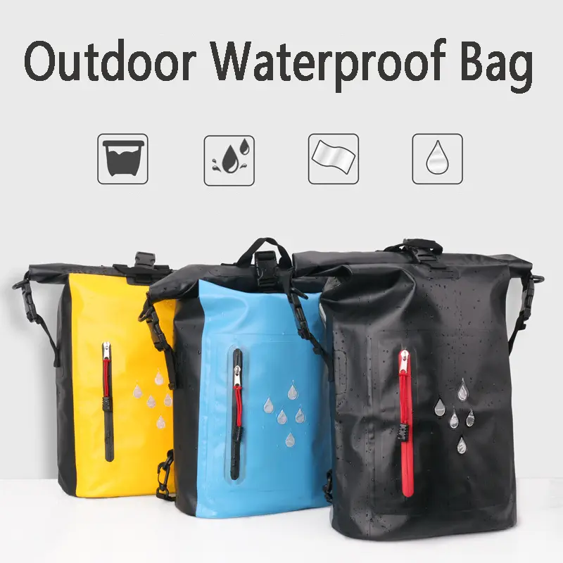 25L Waterproof Drift Bag Swimming Backpack Large River Trekking Shoulder Diving Wet Dry Rafting Canoeing Kayak PVC Camping Bag