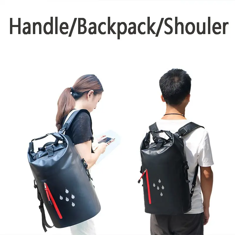 25L Waterproof Drift Bag Swimming Backpack Large River Trekking Shoulder Diving Wet Dry Rafting Canoeing Kayak PVC Camping Bag